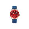Mechanical Movement Leather Strap Watch Men's Watches Red Watch Dial SRPF62K1