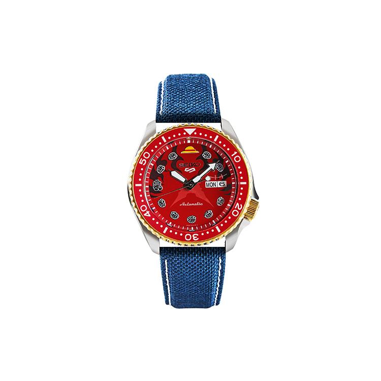 SEIKO Mechanical Movement Leather Strap Watch Men s Watches Red Watch Dial SRPF62K1 SRPF62K1