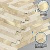 MOFIT 3d Tile Sticker Kitchen Marble Style Tile Sticker Tile Sheet Toilet Wall Sheet Kitchen Panel Washroom Waterproof Wall Sticker DIY 5 Tile,