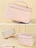 ALLMIRA Makeup Large Waterproof Vanity Pouch Pouch, Capacity, Portable, Cute, Lightweight, (Bilberry Blue)