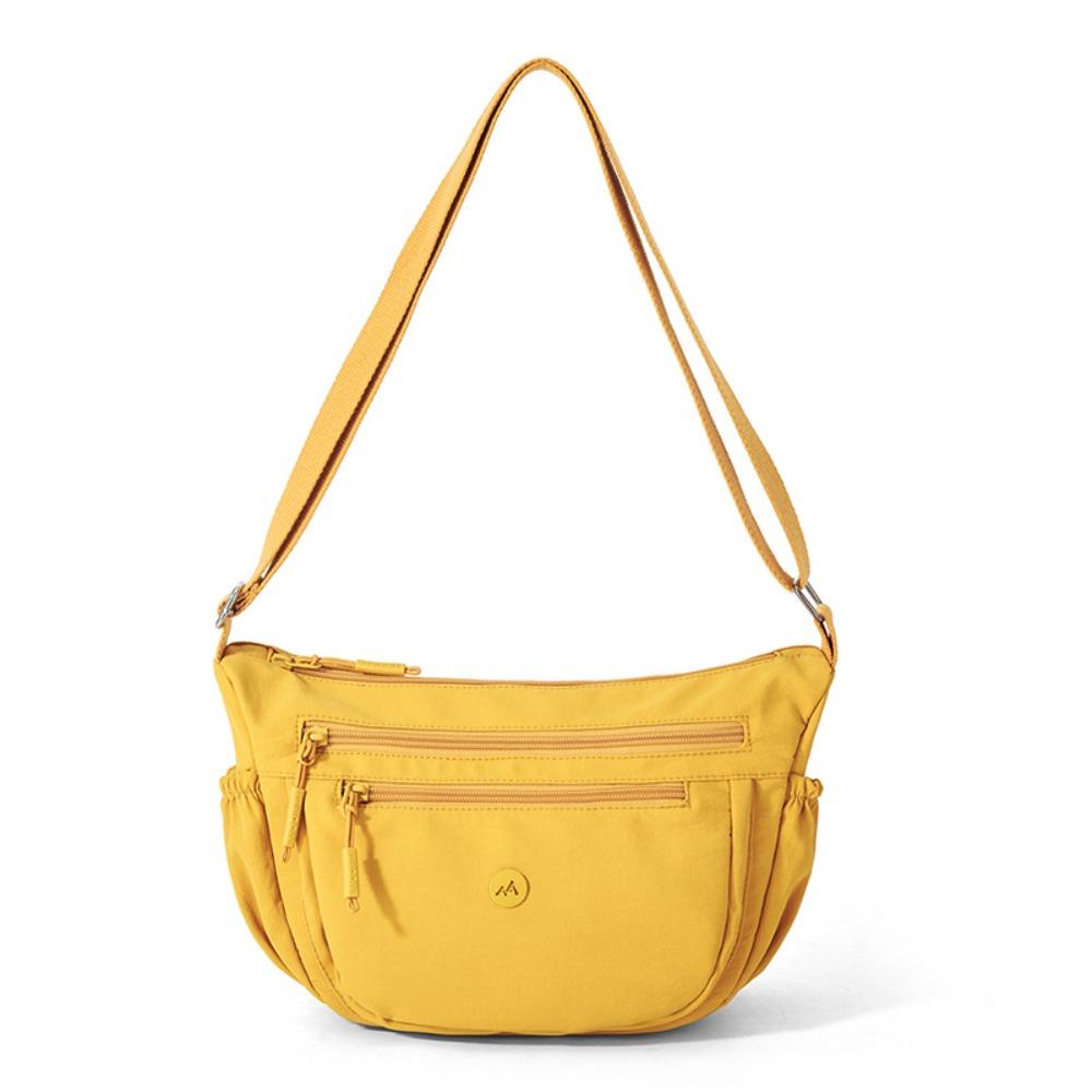 Casual Style Lightweight Dumpling Bag Waterproof Nylon Single Shoulder Bag Versatile Soft Crossbody Bag Daily Use