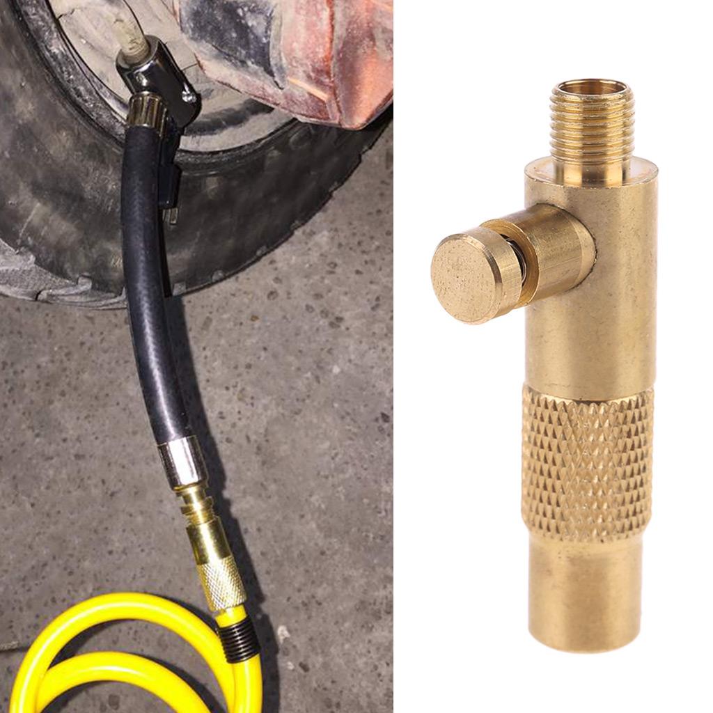 Brass Tire Inflator Connector Air Chuck Air Compressor Portable Screw-in Type