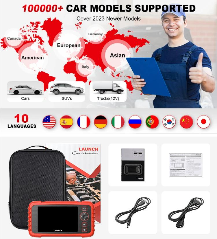 X431 CRP123X V2.0 Global Car Diagnostic Scanner by LAUNCH