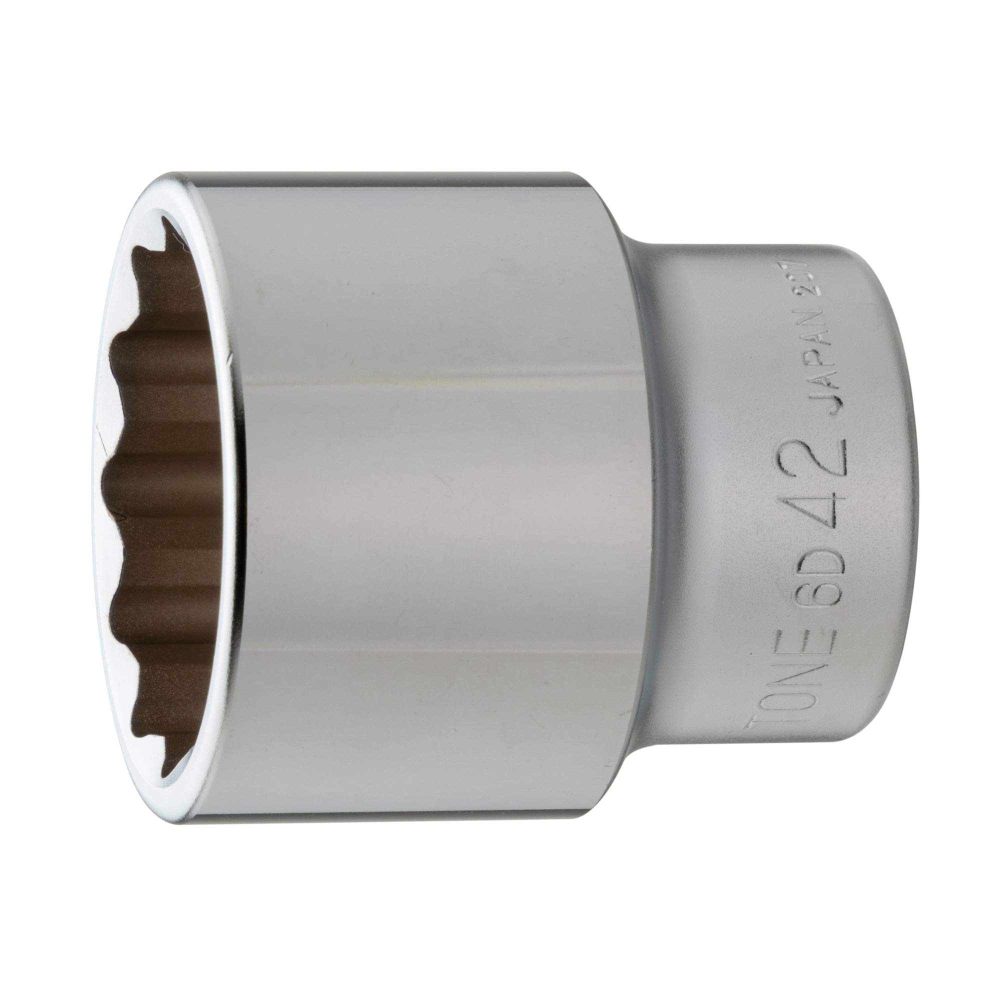 

TONE socket Drive angle Width across flats 42mm (12 squares) HP6D-42 19.0mm (3/4 )