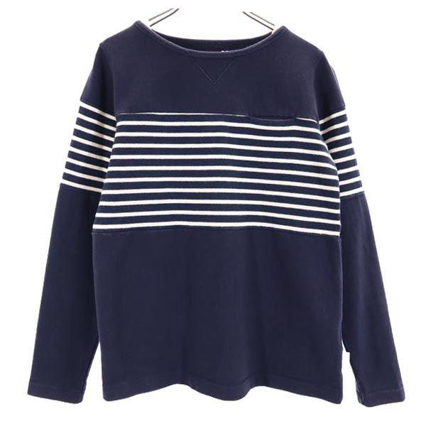 WHITE MOUNTAINEERING Border Pattern Long sleeve T-shirt Ron T Women Used