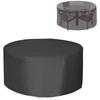 Round Garden Table Cover Cover Outdoor Garden Waterproof Anti-UV Oxford Robust Cover Garden Table and Chair 230X100CM