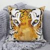 45*45cm Animal Tiger Fox Bird Print Pattern Cushion Cover Home Living Room Sofa Decoration Square Pillowcase