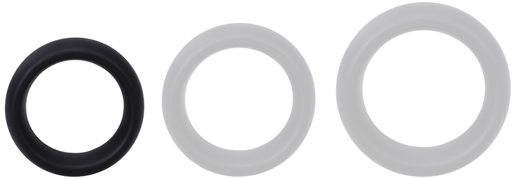 Cockring The Collar Small 40 mm Noir - RockSolid by Doc Johnson - Cockrings Flexibles