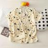 Cloud Cotton Short Pajamas Set With Breathable Fabric For Youth Women Summer Sleepwear