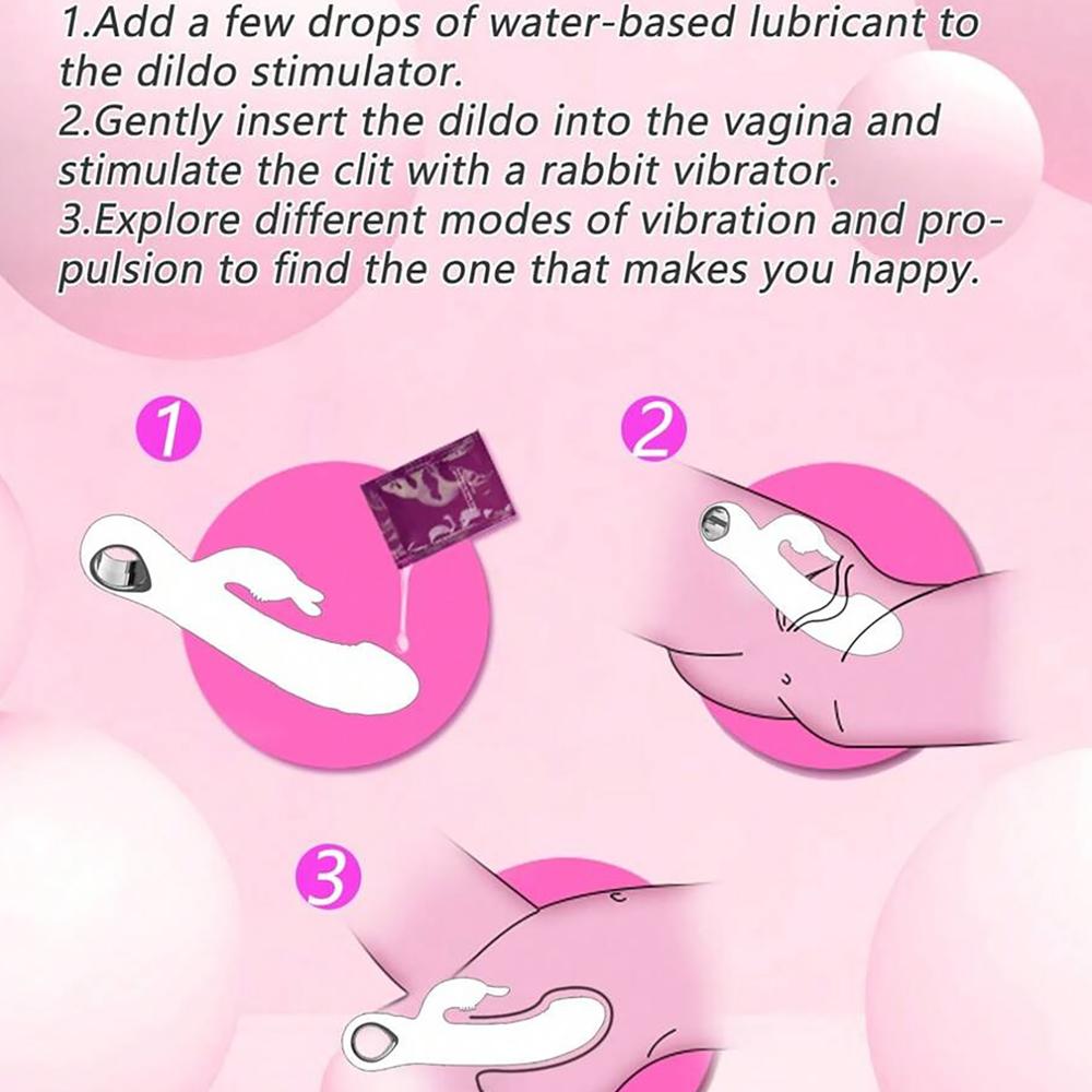 Králičí vibrátor Realistické dildo Sexuální hračky pro ženy 10 vibrací G-bod Klitorální vibrátory Stimulátor Sexuální hračka pro dospělé Zboží 18+