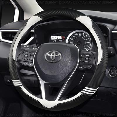 37-38 CM Araba direksiyon kılıfı kaymaz PU Deri Toyota Corolla Camry için Rav4 Auris Prius Yalis Avensis oto