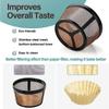 4 Cup Basket Style Coffee Filter Reusable Coffee Filter Permanent 304 Stainless Steel Filter Coffee Replacement Coffee