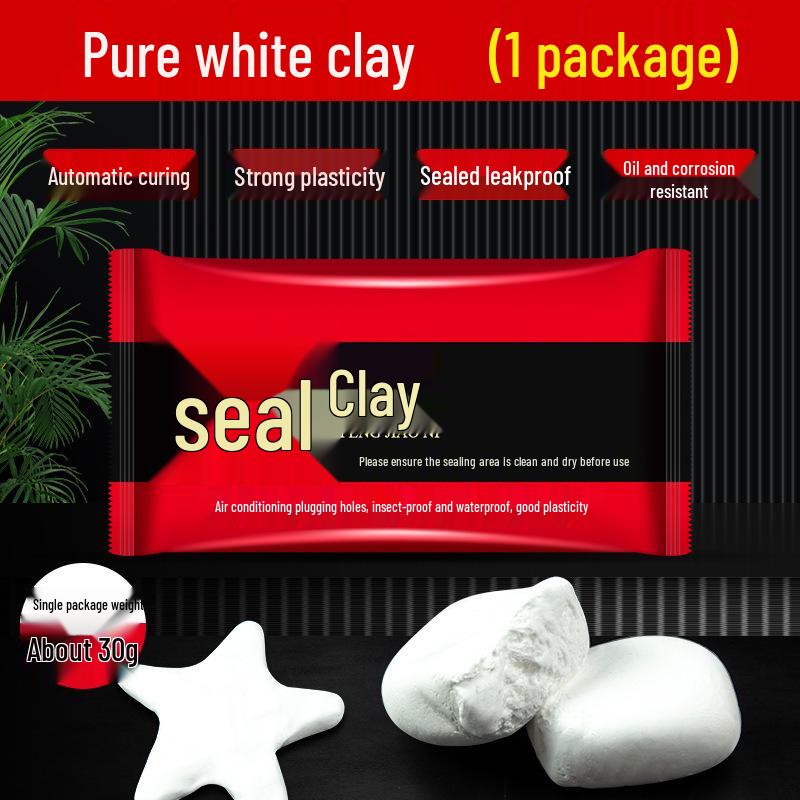 

Огнеупорная герметизирующая замазка для стен кондиционера - Водонепроницаемая белая глина для заделки протечек для бытового использования