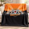 Wests Tigers Blanket Flannel Blanket Soft Cozy Plush Throw for Sofa Bed Lightweight Home Decoration Outdoor Camping
