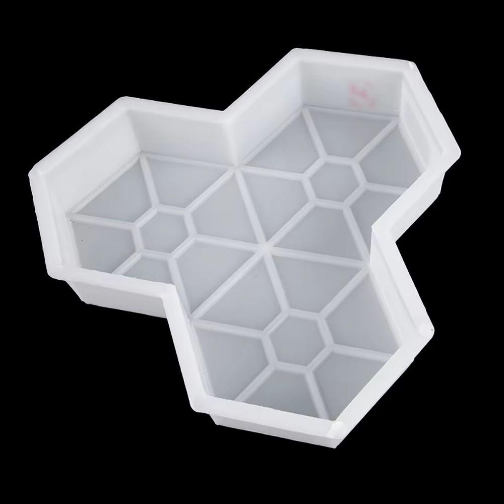 1Pcs Plastic Stepping Stone Paver 25x5cm Concrete Path Maker Mold For Lawn Patio Yard Garden