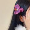 Butterfly Orchid Orchid Flower Hairpin Cloth Girl Hair Clip Cute Flower Hair Clip  Seaside