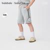 Balabala shorts for boys in summer, 2026 new straight leg sweatpants, made of pure cotton, comfortable and skin friendly