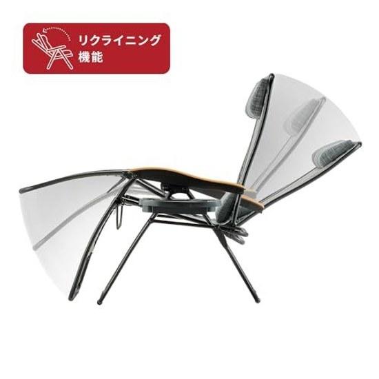 Coleman Chair Infinity Air (Heather Gray) Folding Camp Outdoor Weight Capacity 100kg Easy Setup Reclining Compact Storage Portable Carrying Balcony