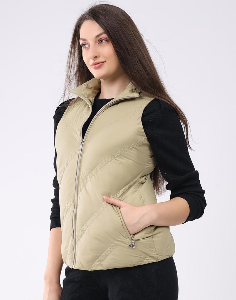 MONTE CARLO Women's Regular Fit Sleeveless Jacket