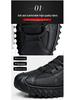 Men's 2024 Winter High-Top Suede Leather Boots with Plush Lining and Cold-Proof Design