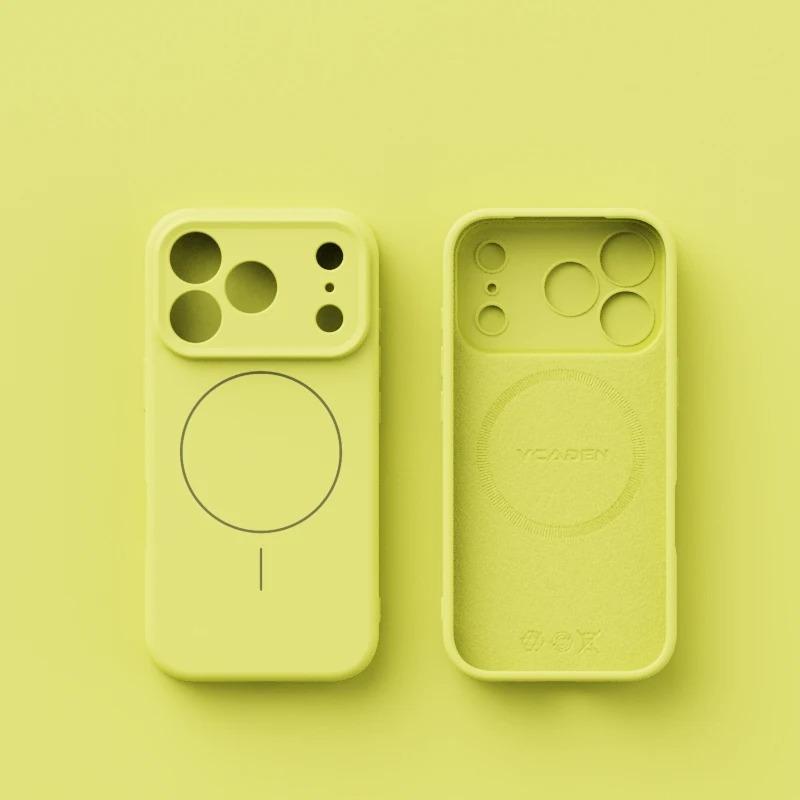 Custodia Magnetica Lussuosa per Telefono per iPhone 17 16 15 14 13 12 Pro Max 16 Plus 17Pro Air Per Magsafe Copertura Antiurto in Silicone Liquido