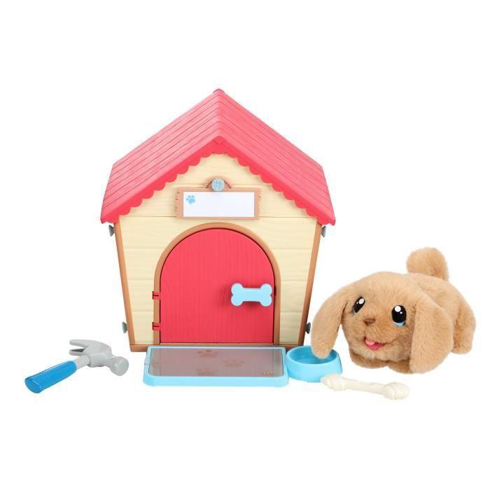 Gioco interattivo - MOOSE - La Casa del Mio Cucciolo - Cuccia da Costruire - Cucciolo di Peluche - Multicolore verde