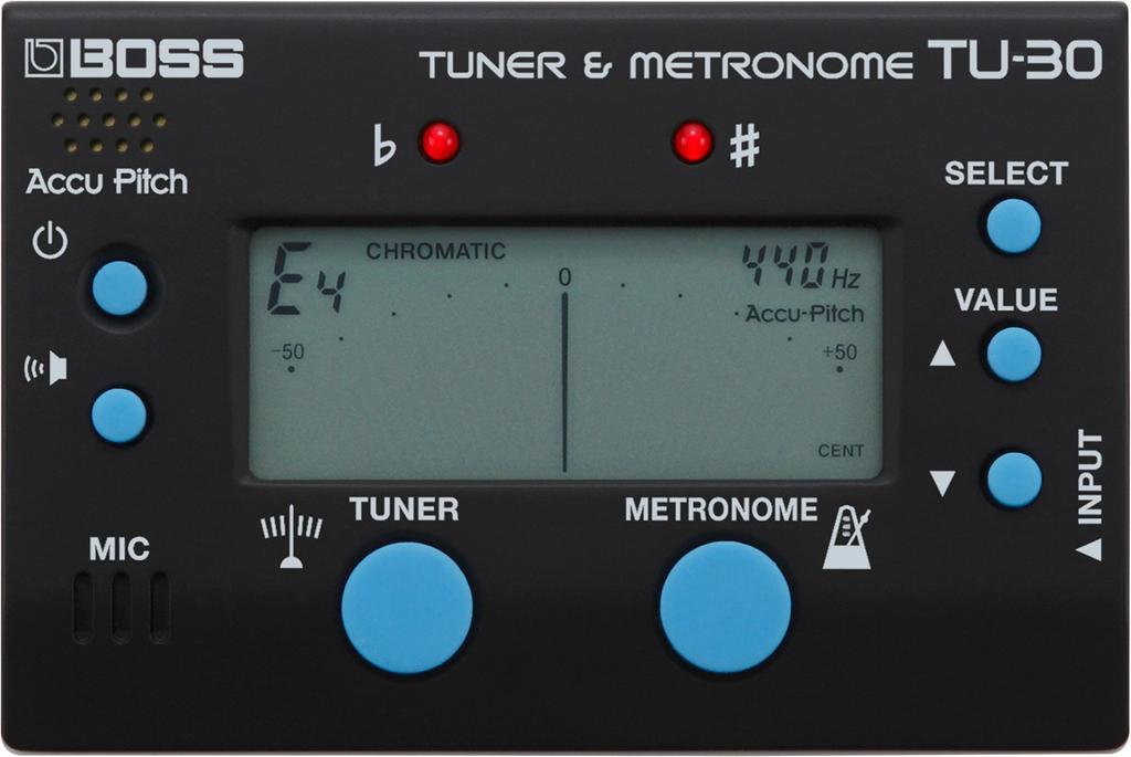 BOSS TU-30 Chromatic Tuner & Metronome