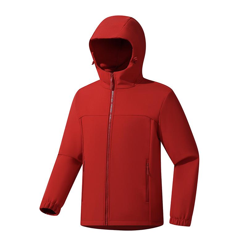 2026 Autumn/Winter Unisex Softshell Jacket: Outdoor Windproof, Water-Repellent, Warm Hooded Cardigan
