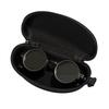 Round Sunglasses Black Finish ND Filters Polarized Lenses UV Protection Clarity Glasses Fashion Accessories