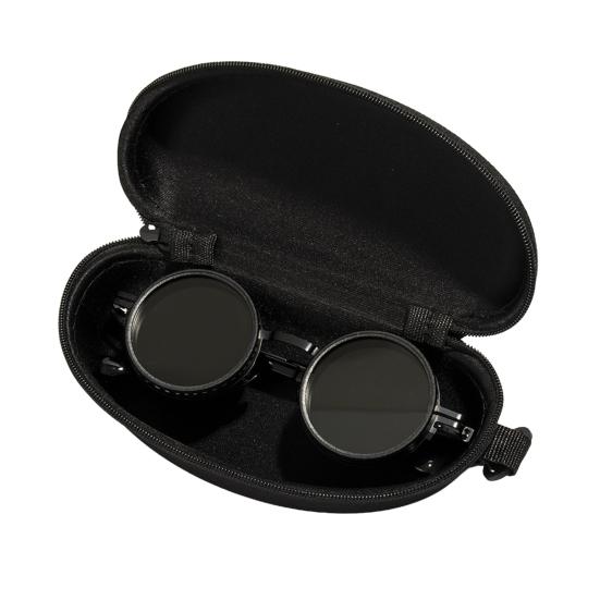 Round Sunglasses Black Finish ND Filters Polarized Lenses UV Protection Clarity Glasses Fashion Accessories
