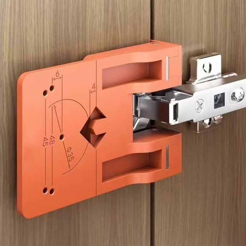 Cabinet Door Hinge Spacer Installation Positioning Tool Magnetic Hinge Jig with Twist Drill Bit For Precise Alignment