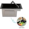 16.9 X 9.8 X 8.7 Inch Single Bowl Kitchen Sink with Foldable Faucet Stainless Steel Kitchen Sink for RV
