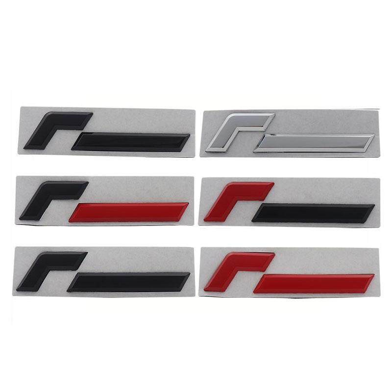 3D F logo Sticker Tail Bumper Badge Auto Rear Trunk Emblem Accessories Fit for Golf 8th Generation High-Performance Tuning Car Custom Modification