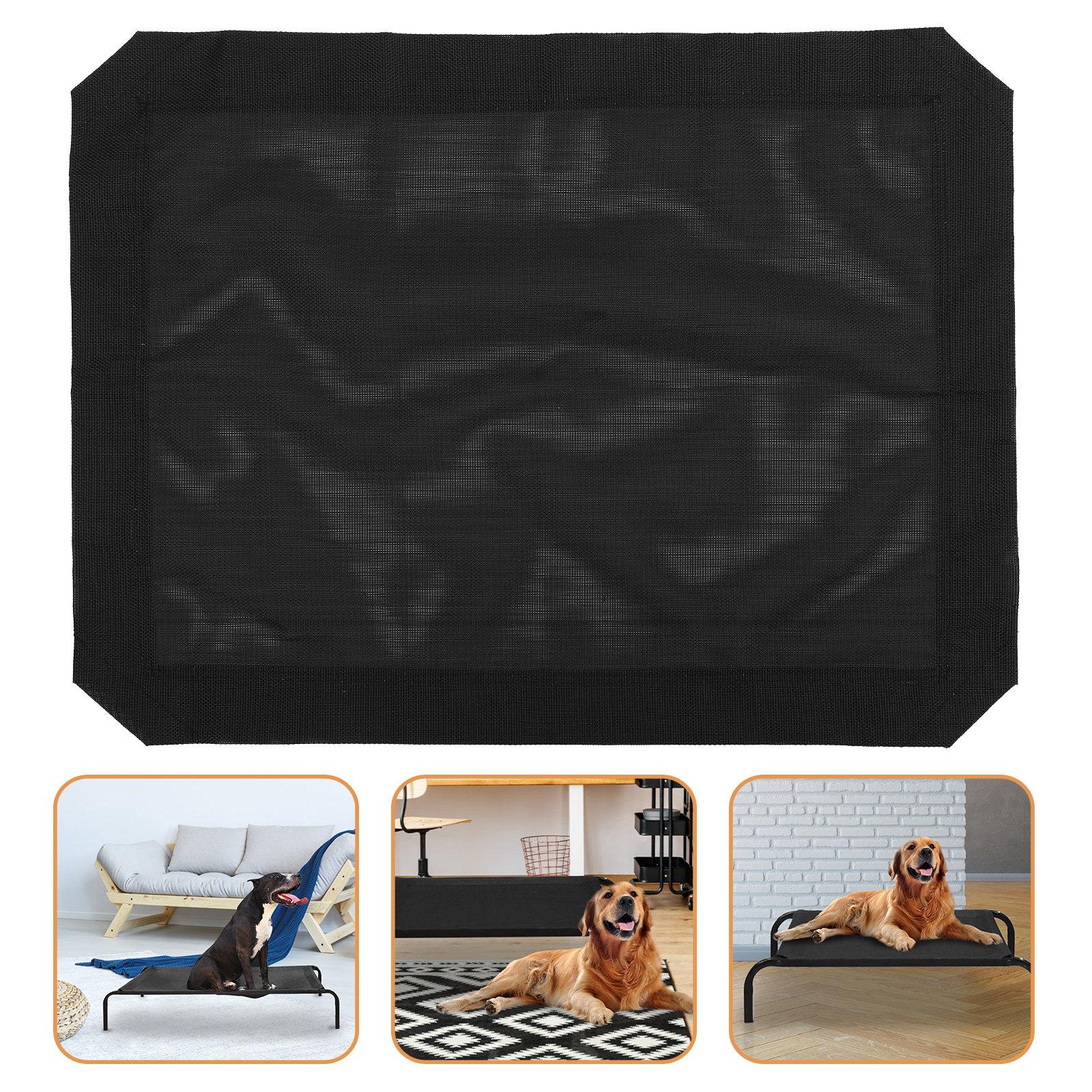 

Elevated Pet Dog Bed Cover Detachable Breathable Puppy Sleeping Bed Hammock Suitable for Indoor Outdoor Breathable Dog Hammock 57X57X0.8CM