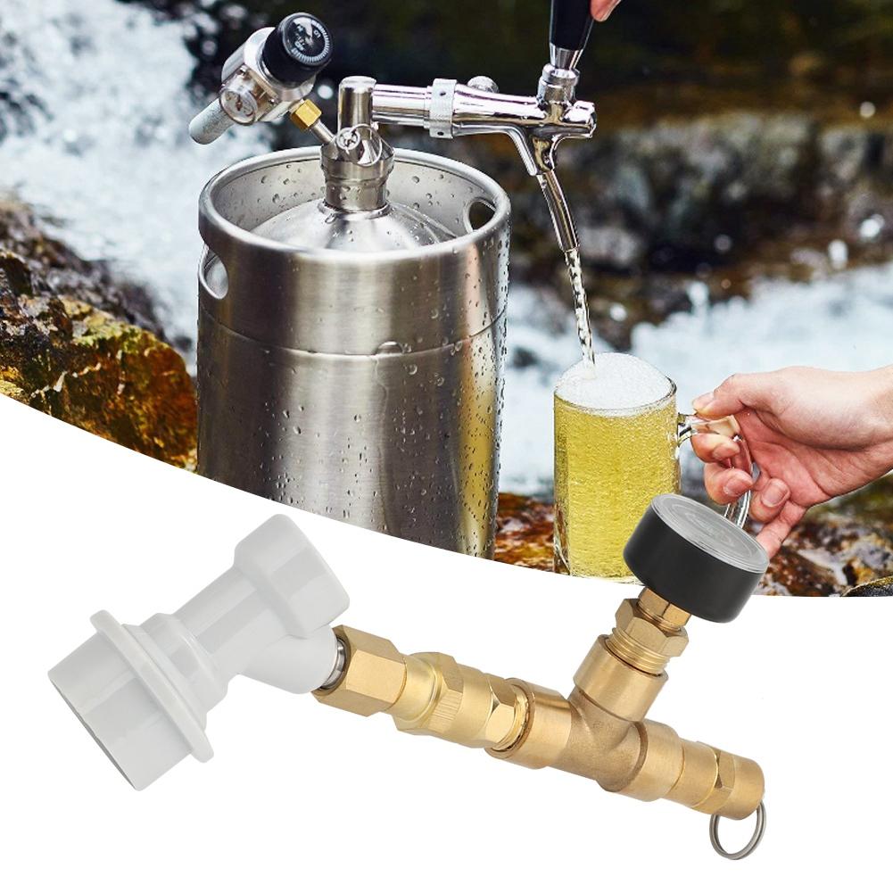 Pressure Regulator Gauge Valve with Connector Assembly Brewing Equipment Accessories0-30PSI with