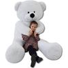 Grand Ours En Peluche 2,2 Mètres Blanc 220 Cm XXL
