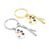 New Painter Tools-Palette And Brush Keychain Pendant Keychains  Ring Diy