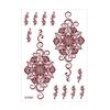 Yousheng Temporary Tattoo Sticker, Flower Lace Lotus Pattern Fake Tattoos for Women Men, Waterproof DIY Face Arm Leg Body Art Decoration