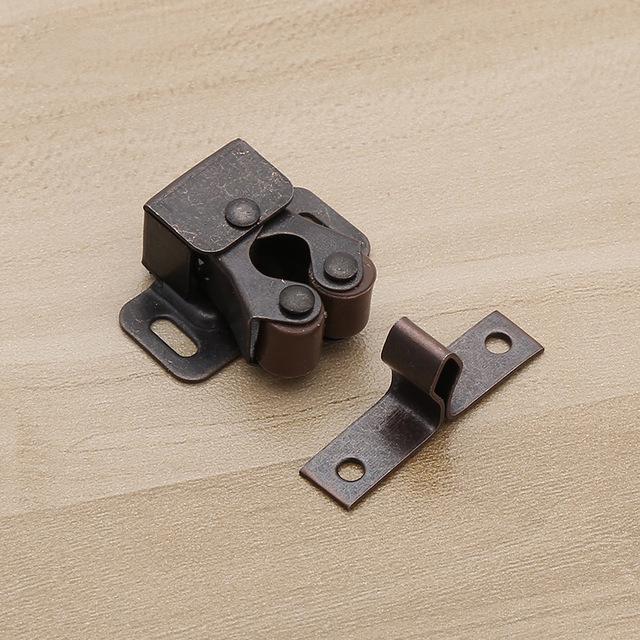 NAIERDI 2PCS Magnetschrank Fänge Türstopper Dämpfer Puffer mit Schrauben Möbelbeschläge
