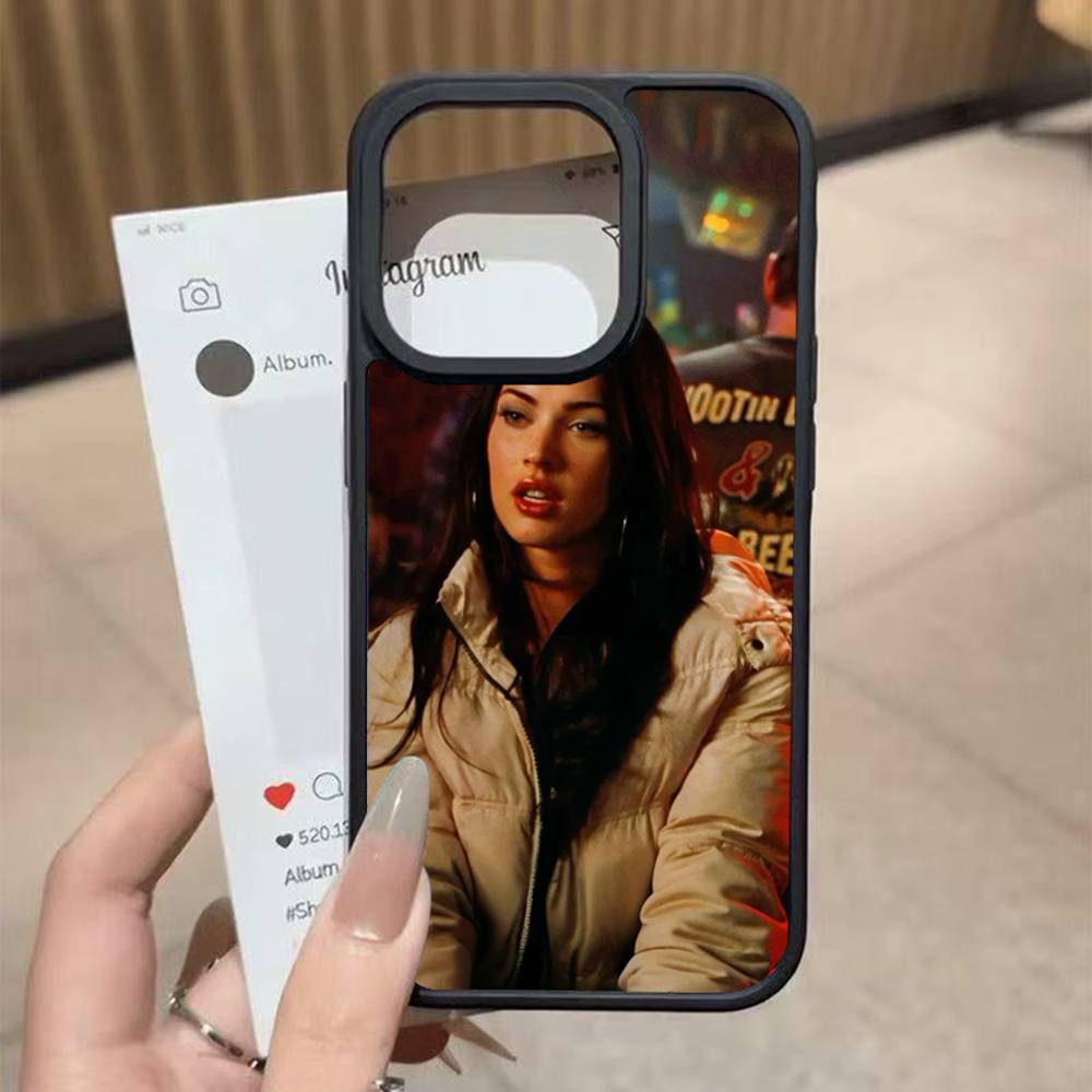 Jennifers Body Megan Fox Black Silicone Hard Plastic Phone Case For Iphone 17 Air 16 15 14 13 12 11 Pro Max PC+TPU Case