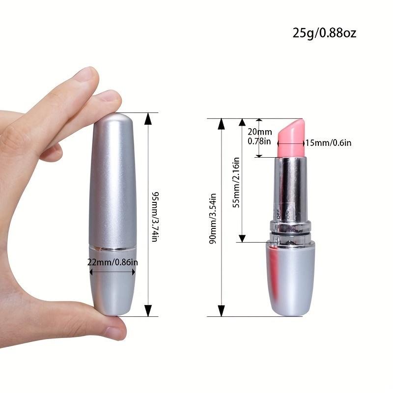 1pc Body-Safe Mini Discreet Lipstick Vibrator Quiet Single-Speed Sex Toy for Women