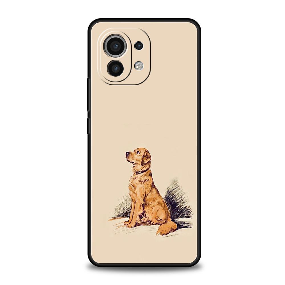 Labrador Golden Retriever Dog Case For Xiaomi Mi 15 14 13 12 11 Lite 13T 12T Pro Poco X6 X5 X4 Pro 5G X3 NFC F6 F5 F4 M5 Cover