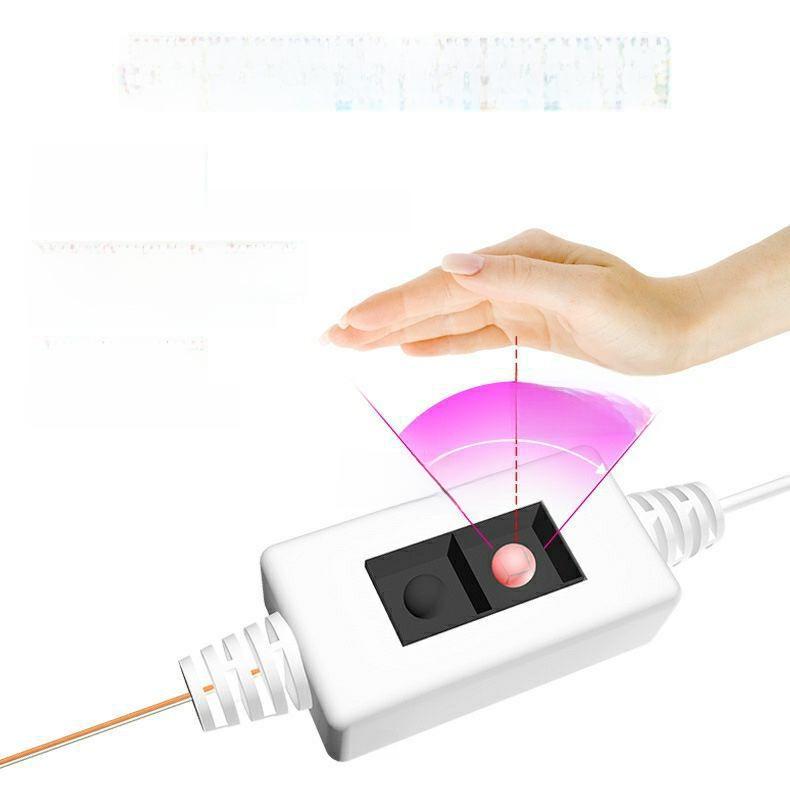 Waterproof USB LED Light Strip with Hand-Sweep Sensor and Adhesive, 5V Monochrome 2835