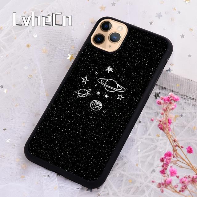 LvheCn Cartoon Planets Stars Phone Case Cover For For iPhone 17 Air 13 12 14 15 16 Pro Max Plus