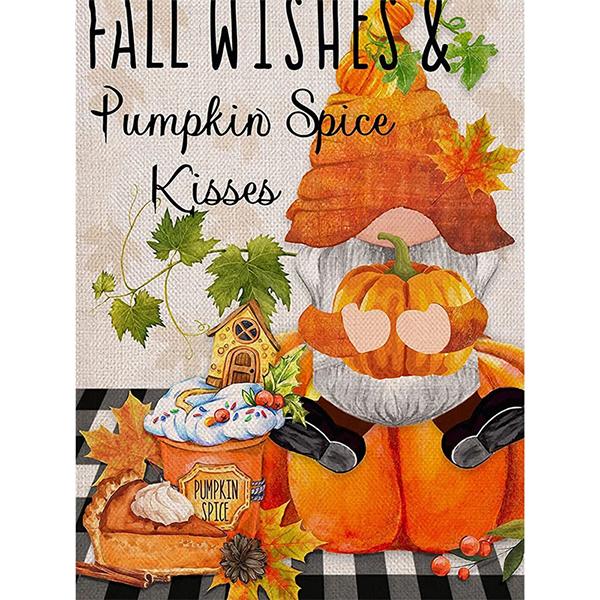 Full Square Round Diamond Painting Santa Claus Mosaic Christmas DIY 5D Diamond Embroidery Pumpkin Needlework Wall Art