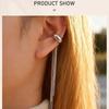 Women's Fringe Earrings  No Piercing Required  Long Chain Earrings for Women  Stainless Steel Clip-On Earrings