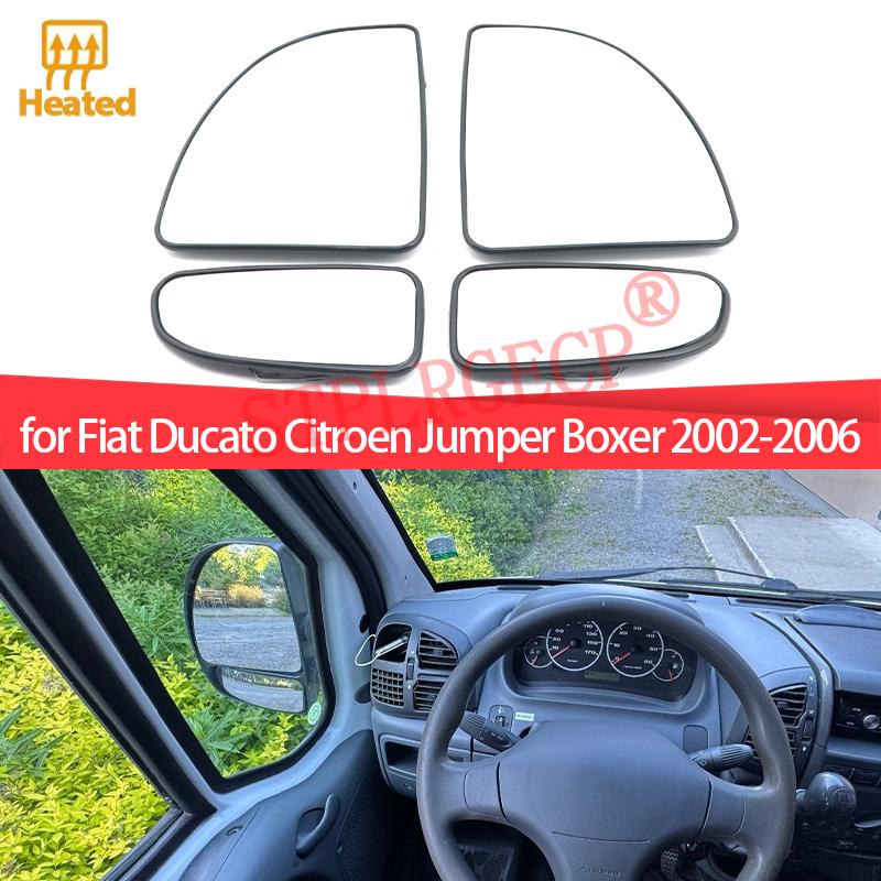 For Fiat Ducato Citroen Jumper Boxer 2002-2006 Left Right Mirror Heated Door Side Glass Wing Mirror Lens Rear View Replacement