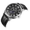 Gaelleogsi Moonphase Sun & Moon Men'S Leather Wristwatch Qa2009Mb