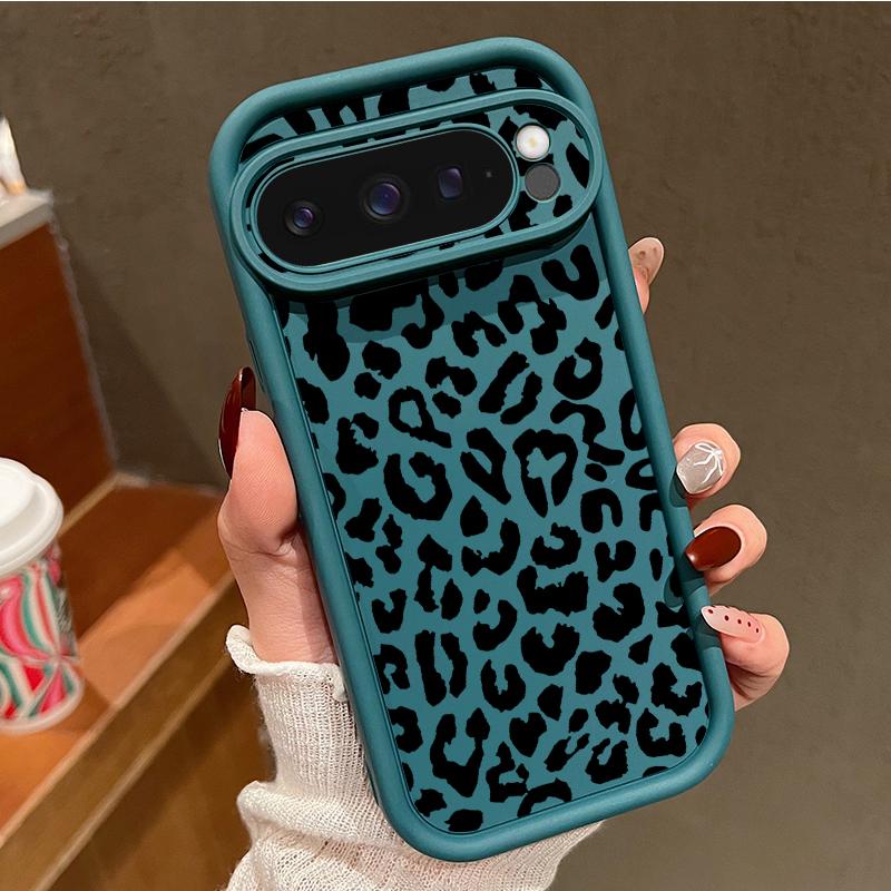 Leopardenmuster Einfarbige TPU-Hülle Für Google Pixel 10 8 7 Pro 8A 9A 7A Pixel 9 10 Pro XL Stoßfeste Weiche Silikon-Handyhülle