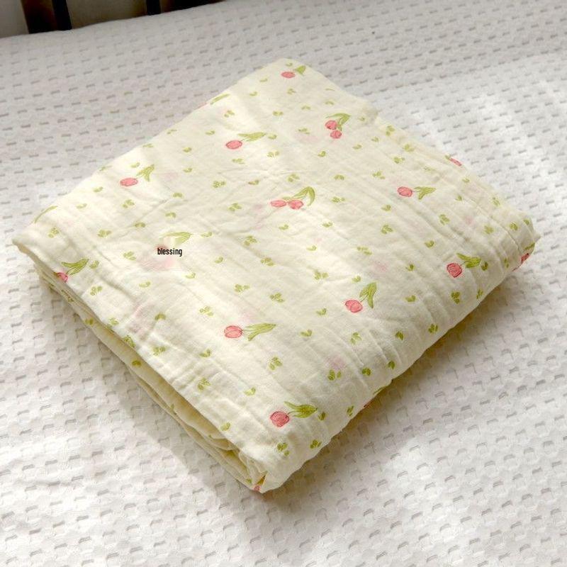 Class A Double-Layer Cotton Gauze Blanket - Soft, Skin-Friendly Summer Quilt & Towel
